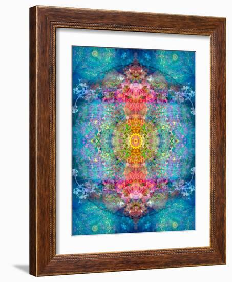 A Mandala Ornament from Flower Photographs, Conceptual Layer Work-Alaya Gadeh-Framed Photographic Print