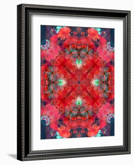 A Mandala Ornament from Flower Photographs, Conceptual Layer Work-Alaya Gadeh-Framed Photographic Print