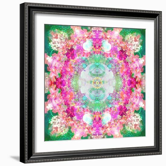 A Mandala Ornament from Flower Photographs, Conceptual Layer Work-Alaya Gadeh-Framed Photographic Print