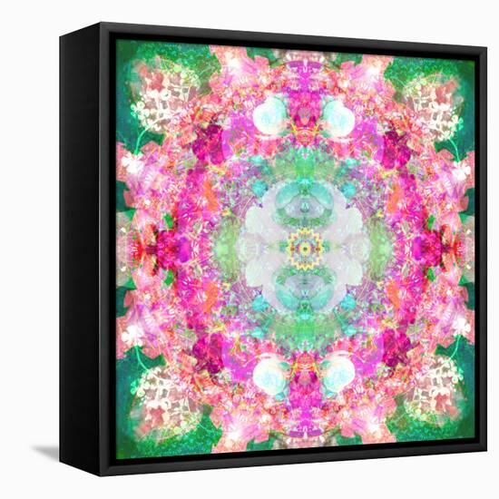 A Mandala Ornament from Flower Photographs, Conceptual Layer Work-Alaya Gadeh-Framed Premier Image Canvas