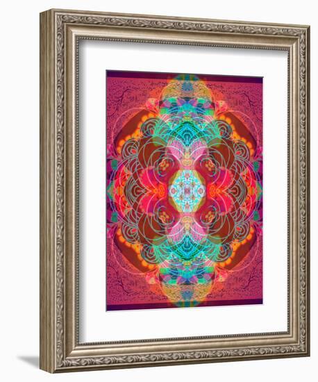 A Mandala Ornament from Flowers and Drawings-Alaya Gadeh-Framed Photographic Print