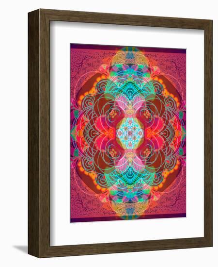 A Mandala Ornament from Flowers and Drawings-Alaya Gadeh-Framed Photographic Print