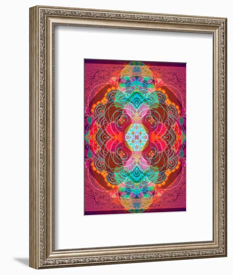 A Mandala Ornament from Flowers and Drawings-Alaya Gadeh-Framed Photographic Print