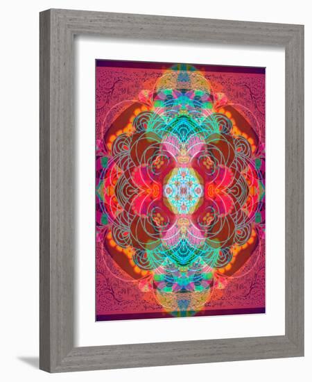 A Mandala Ornament from Flowers and Drawings-Alaya Gadeh-Framed Photographic Print