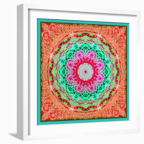 A Mandala Ornament from Flowers and Drawings-Alaya Gadeh-Framed Photographic Print