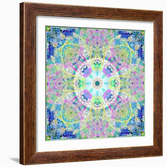 A Mandala Ornament from Flowers, Photograph, Many Layer Artwork-Alaya Gadeh-Framed Photographic Print