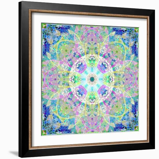 A Mandala Ornament from Flowers, Photograph, Many Layer Artwork-Alaya Gadeh-Framed Photographic Print