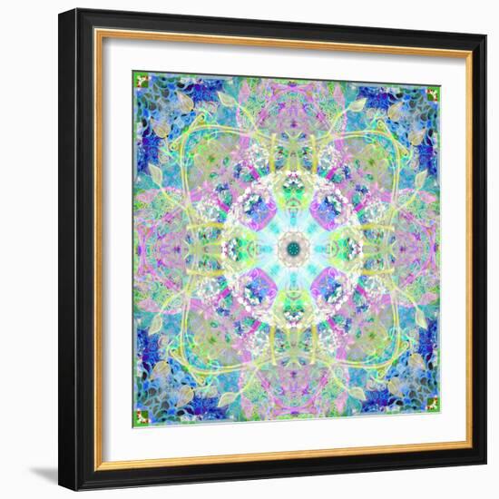 A Mandala Ornament from Flowers, Photograph, Many Layer Artwork-Alaya Gadeh-Framed Photographic Print