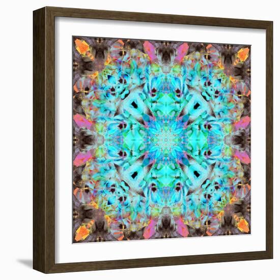 A Mandala Ornament from Flowers, Photograph, Many Layer Artwork-Alaya Gadeh-Framed Photographic Print