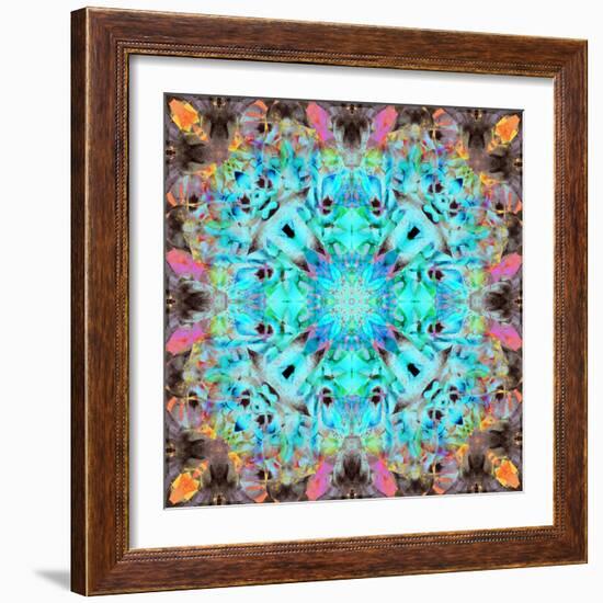 A Mandala Ornament from Flowers, Photograph, Many Layer Artwork-Alaya Gadeh-Framed Photographic Print