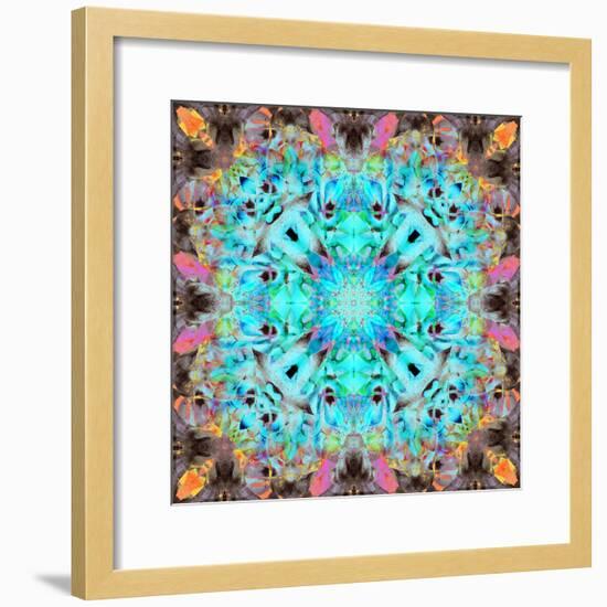 A Mandala Ornament from Flowers, Photograph, Many Layer Artwork-Alaya Gadeh-Framed Photographic Print