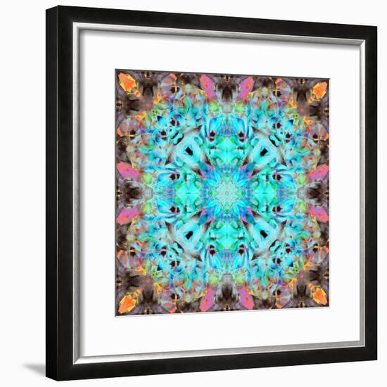 A Mandala Ornament from Flowers, Photograph, Many Layer Artwork-Alaya Gadeh-Framed Photographic Print