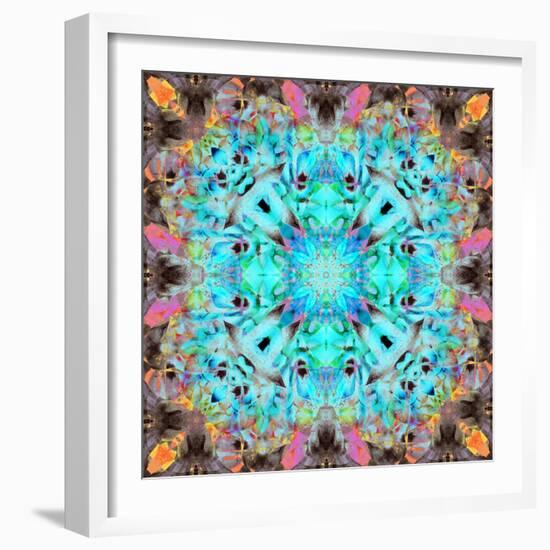 A Mandala Ornament from Flowers, Photograph, Many Layer Artwork-Alaya Gadeh-Framed Photographic Print