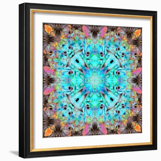 A Mandala Ornament from Flowers, Photograph, Many Layer Artwork-Alaya Gadeh-Framed Photographic Print