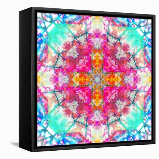 A Mandala Ornament from Flowers, Photograph, Many Layer Artwork-Alaya Gadeh-Framed Premier Image Canvas