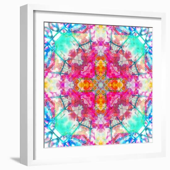 A Mandala Ornament from Flowers, Photograph, Many Layer Artwork-Alaya Gadeh-Framed Photographic Print