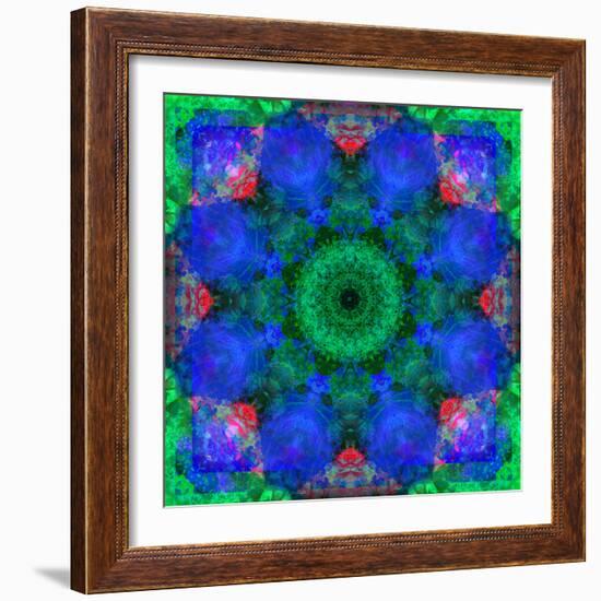 A Mandala Ornament from Flowers, Photograph, Many Layer Artwork-Alaya Gadeh-Framed Photographic Print