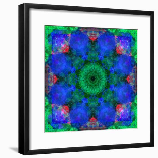 A Mandala Ornament from Flowers, Photograph, Many Layer Artwork-Alaya Gadeh-Framed Photographic Print