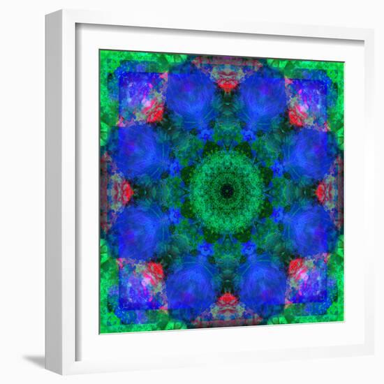 A Mandala Ornament from Flowers, Photograph, Many Layer Artwork-Alaya Gadeh-Framed Photographic Print