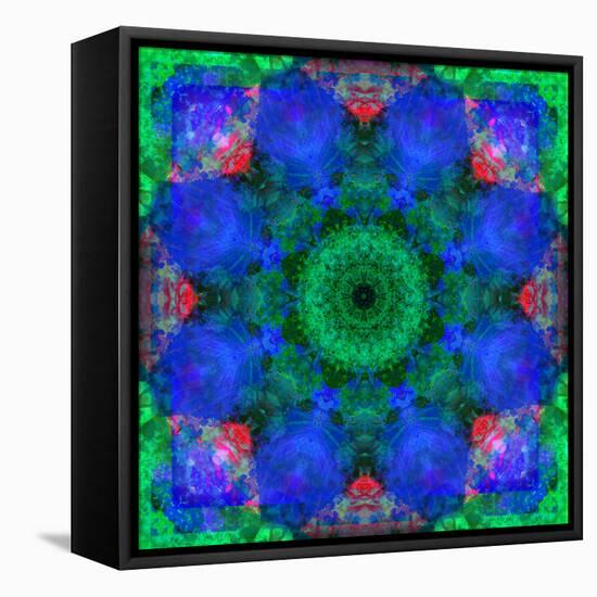 A Mandala Ornament from Flowers, Photograph, Many Layer Artwork-Alaya Gadeh-Framed Premier Image Canvas