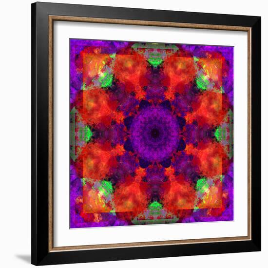 A Mandala Ornament from Flowers, Photograph, Many Layer Artwork-Alaya Gadeh-Framed Photographic Print