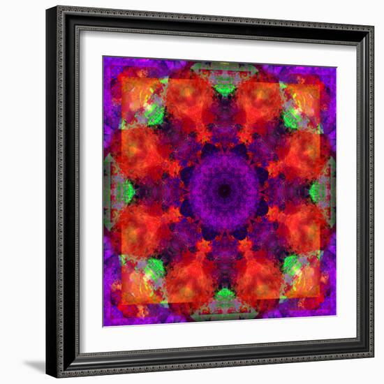 A Mandala Ornament from Flowers, Photograph, Many Layer Artwork-Alaya Gadeh-Framed Photographic Print