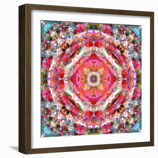 A Mandala Ornament from Flowers, Photograph, Many Layer Artwork-Alaya Gadeh-Framed Photographic Print