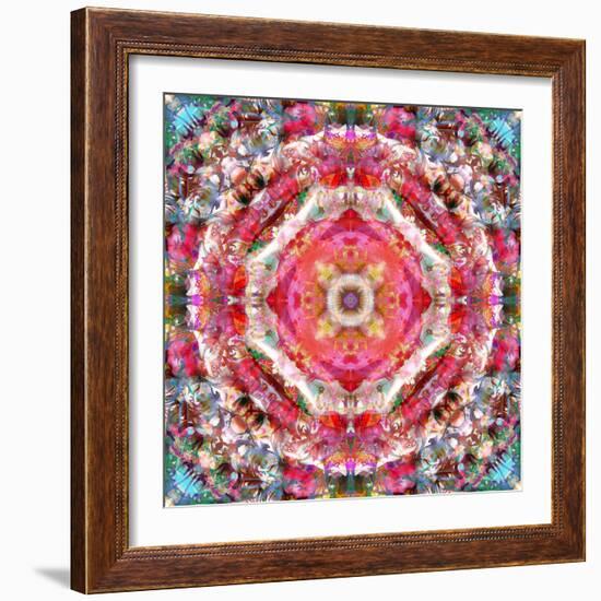 A Mandala Ornament from Flowers, Photograph, Many Layer Artwork-Alaya Gadeh-Framed Photographic Print