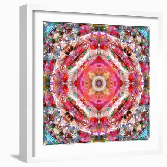 A Mandala Ornament from Flowers, Photograph, Many Layer Artwork-Alaya Gadeh-Framed Photographic Print