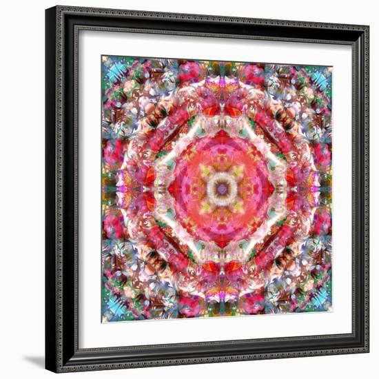 A Mandala Ornament from Flowers, Photograph, Many Layer Artwork-Alaya Gadeh-Framed Photographic Print