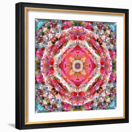 A Mandala Ornament from Flowers, Photograph, Many Layer Artwork-Alaya Gadeh-Framed Photographic Print