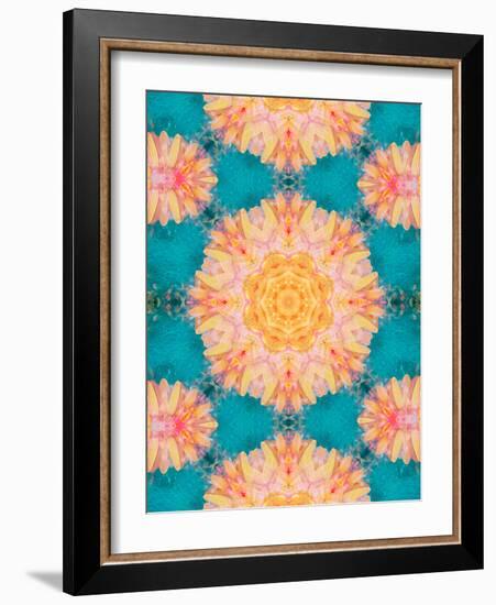 A Mandala Ornament from Flowers, Photograph, Many Layer Artwork-Alaya Gadeh-Framed Photographic Print