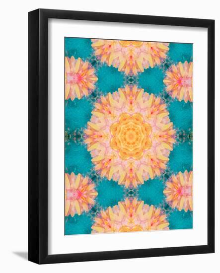 A Mandala Ornament from Flowers, Photograph, Many Layer Artwork-Alaya Gadeh-Framed Photographic Print