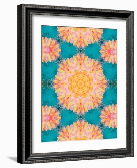 A Mandala Ornament from Flowers, Photograph, Many Layer Artwork-Alaya Gadeh-Framed Photographic Print