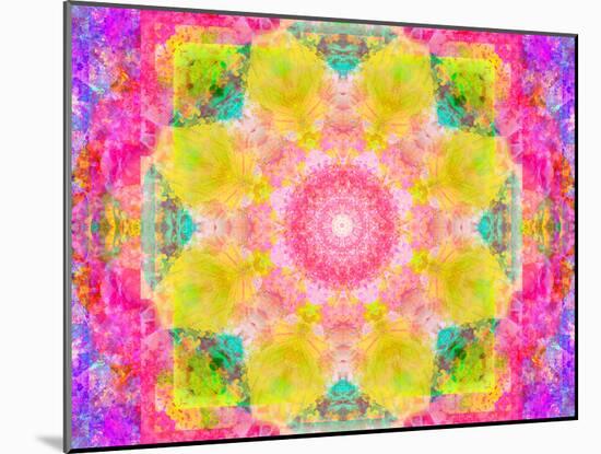 A Mandala Ornament from Flowers, Photograph, Many Layer Artwork-Alaya Gadeh-Mounted Photographic Print