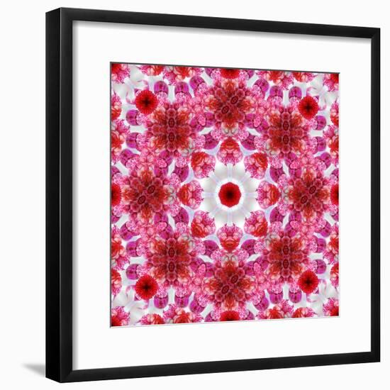 A Mandala Ornament from Flowers, Photographic Layer Work-Alaya Gadeh-Framed Photographic Print