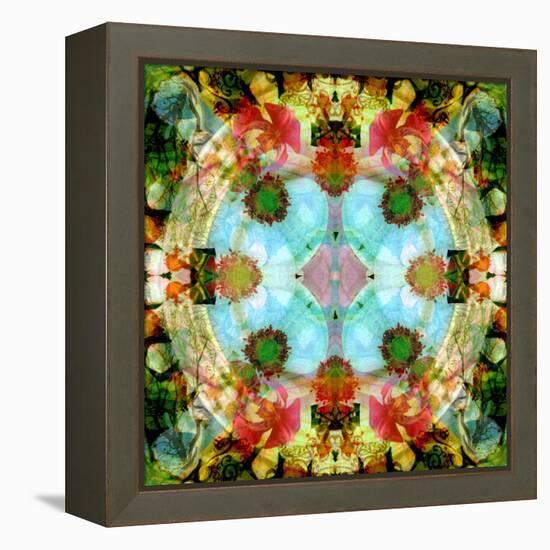 A Mandala Out of Flower a Montage-Alaya Gadeh-Framed Premier Image Canvas