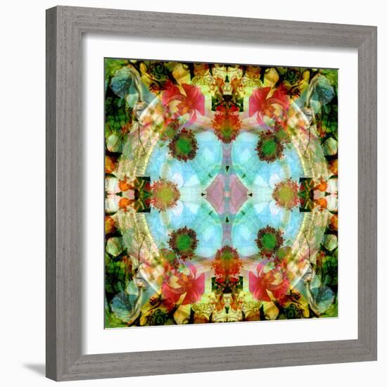 A Mandala Out of Flower a Montage-Alaya Gadeh-Framed Photographic Print