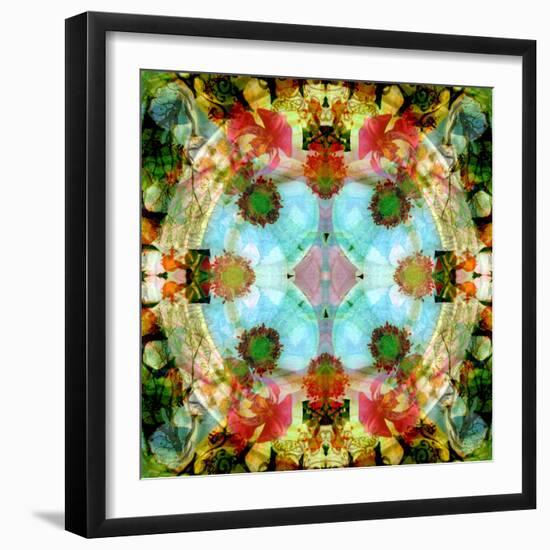 A Mandala Out of Flower a Montage-Alaya Gadeh-Framed Photographic Print