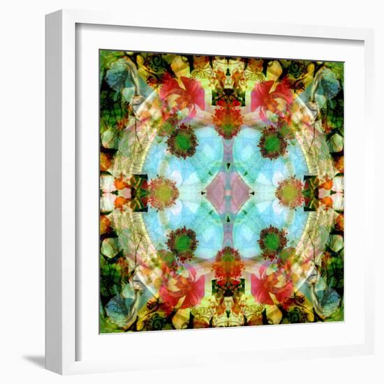 A Mandala Out of Flower a Montage-Alaya Gadeh-Framed Photographic Print