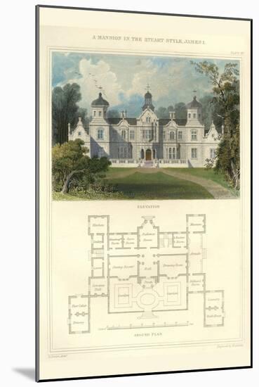 A Mansion in the Stuart Style, James I-Richard Brown-Mounted Art Print