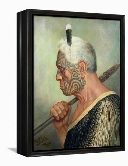 A Maori Warrior-Charles Frederick Goldie-Framed Premier Image Canvas
