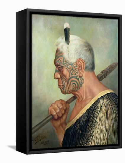 A Maori Warrior-Charles Frederick Goldie-Framed Premier Image Canvas