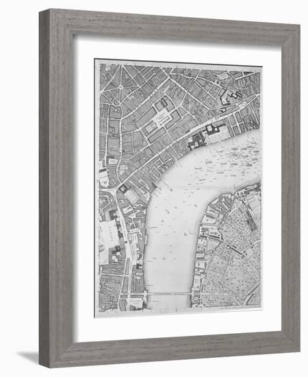 A Map of Covent Garden and Westminster, London, 1746-John Rocque-Framed Giclee Print