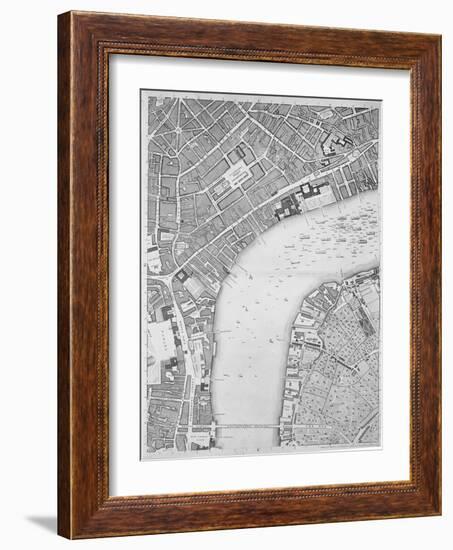 A Map of Covent Garden and Westminster, London, 1746-John Rocque-Framed Giclee Print