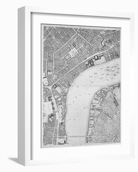 A Map of Covent Garden and Westminster, London, 1746-John Rocque-Framed Giclee Print