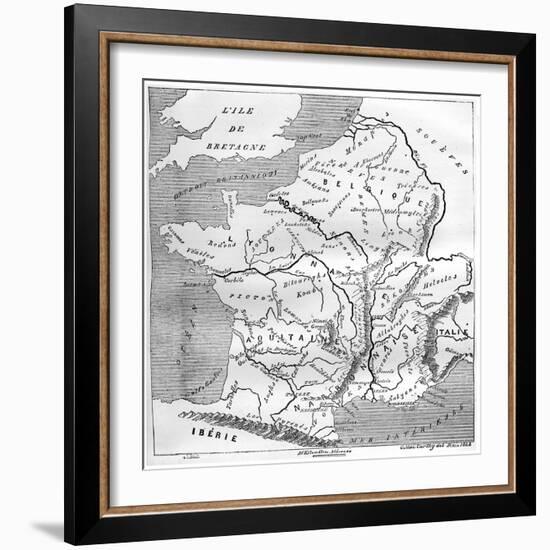 A Map of Gaul During the Time of Augustus, 1848, (1882-188)-MacCarthy-Framed Giclee Print