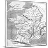 A Map of Gaul During the Time of Augustus, 1848, (1882-188)-MacCarthy-Mounted Giclee Print