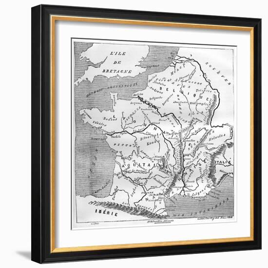A Map of Gaul During the Time of Augustus, 1848, (1882-188)-MacCarthy-Framed Giclee Print