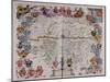 A Map of Germany Centred on Frankfurt from Le Grand Atlas Ou Cosmograph E Blaviane, 1667-Henry Thomas Alken-Mounted Giclee Print